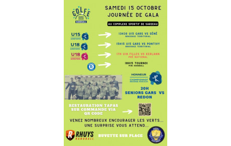Gala le 15 octobre à SARZEAU