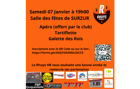 Soirée Tartiflette samedi 07 janvier à SURZUR
