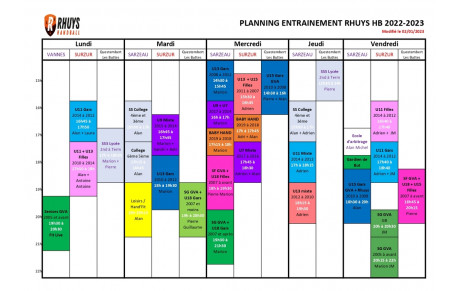 Changement organisation des encadrants